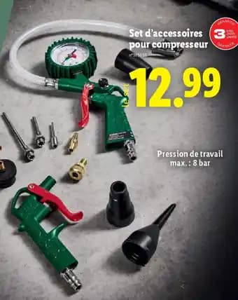 PARKSIDE Set d'accessoires pour compresseur