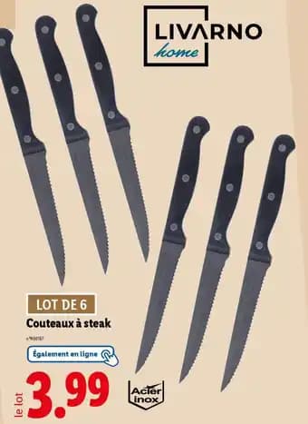 LIVARNO home Couteaux à steak