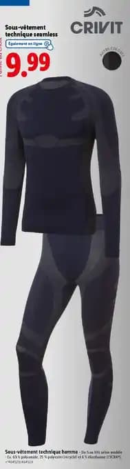 Crivit Sous-vêtement technique seamless