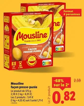 MOUSLINE façon presse-purée