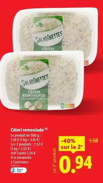 SALADINETTE Céleri remoulade 500 g