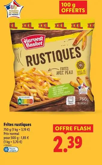 Promotion Exclusives de 20
Frites : Découvrez l'Offre incontournable