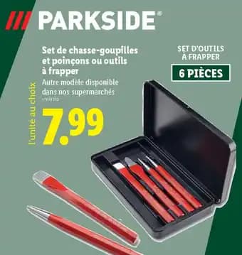 PARKSIDE Set de chasse-goupilles et poinçons ou outils à frapper