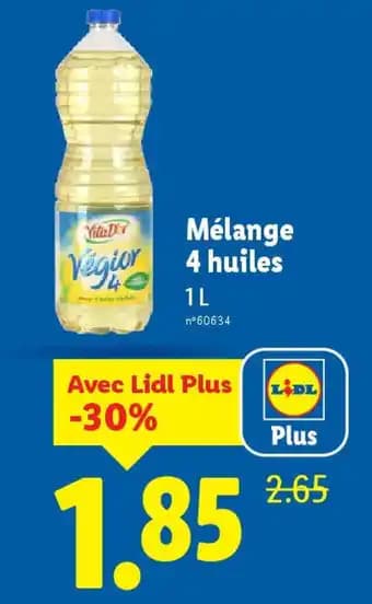 Vita D'or Mélange 4 huiles 1 l