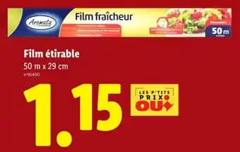 Promotion Exclusives de 1
Film étirable : Découvrez l'Offre incontournable