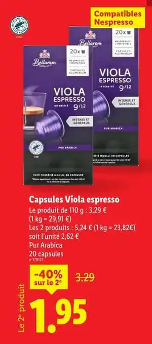 BELLAROM Capsules viola espresso