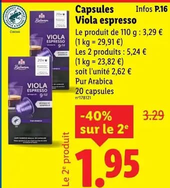 BELLAROM Capsules viola espresso