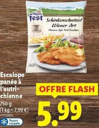 Escalope panée à l'autrichienne 750 g