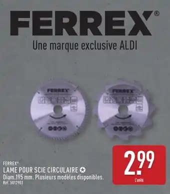 FERREX® Lame pour scie circulaire