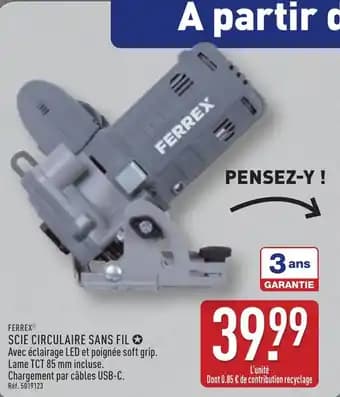 FERREX® Scie circulaire sans fil