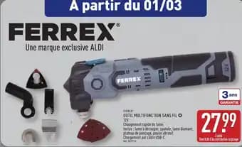 FERREX® Outil multifonction sans fil
