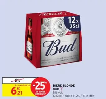 Promotion Exclusives de 2
Bière bud : Découvrez l'Offre incontournable