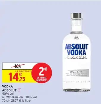 Promotion Exclusives de 10
Vodka : Découvrez l'Offre incontournable
