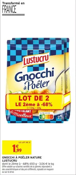 Promotion Exclusives de 6
Gnocchi à poêler : Découvrez l'Offre incontournable