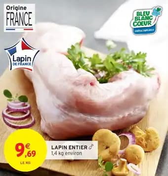 Promotion Exclusives de 5
Lapin entier : Découvrez l'Offre incontournable