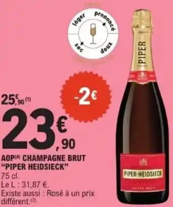 Promotion Exclusives de 1
Piper heidsieck : Découvrez l'Offre incontournable