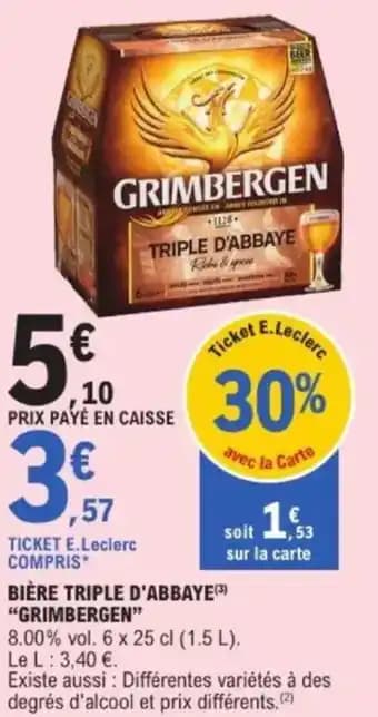 Promotion Exclusives de 9
D'abbaye grimbergen : Découvrez l'Offre incontournable