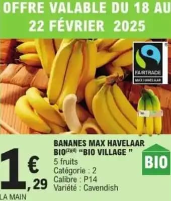 BANANES MAX HAVELAAR BIO VILLAGE