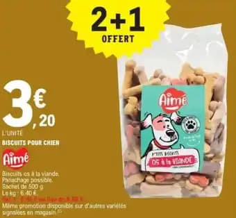 Biscuits pour chien Aimé 500 g