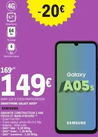 Promotion Exclusives de 3
Smartphone samsung : Découvrez l'Offre incontournable