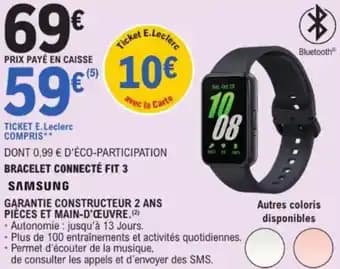 Bracelet connecté fit 3 samsung