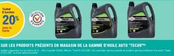 Promotion Exclusives de Gamme d huile auto : Découvrez l'Offre incontournable