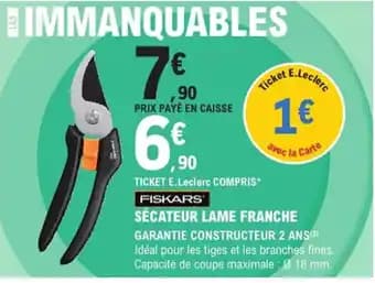 Promotion Exclusives de 12
Fiskars : Découvrez l'Offre incontournable