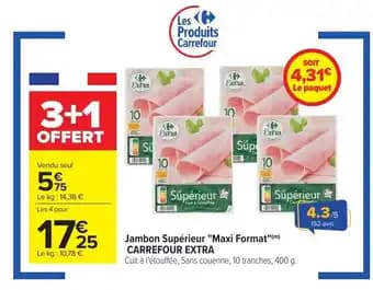 Jambon superieur maxi format