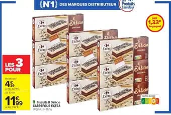 CARREFOUR EXTRA Biscuits II Delicio