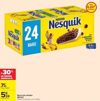 NESTLÉ Barres de céréales 600 g