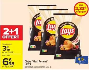 Promotion Exclusives de 25
Lay's : Découvrez l'Offre incontournable
