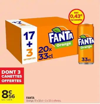 Promotion Exclusives de 12
Fanta : Découvrez l'Offre incontournable