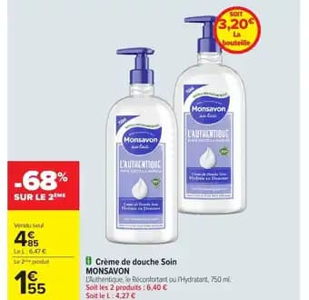 MONSAVON Crème de douche Soin