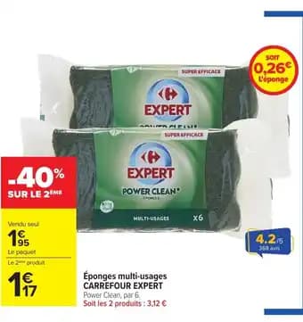 CARREFOUR EXPERT Éponges multi-usages