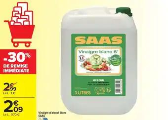 Vinaigre d'alcool Blanc SAAS 3 l