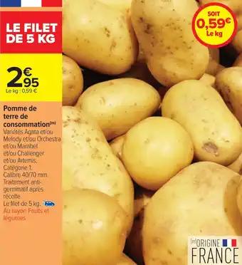 Pomme de terre de consommation 5 kg