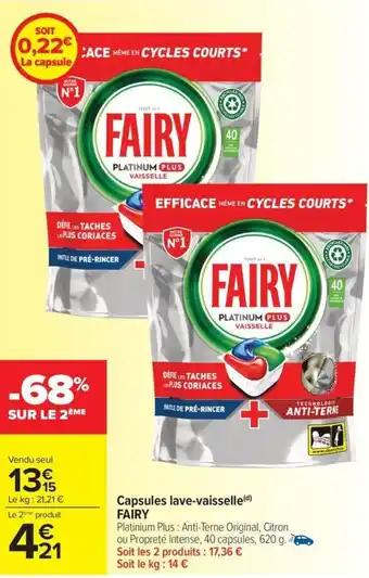 Capsules lave-vaisselle FAIRY 620 g