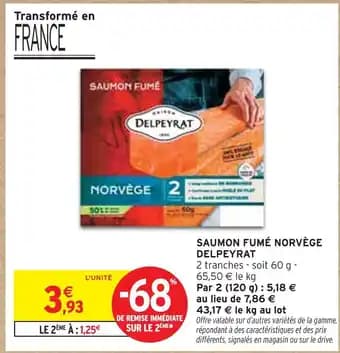 Promotion Exclusives de 10
Saumon norvège : Découvrez l'Offre incontournable