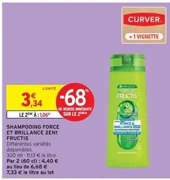 Promotion Exclusives de 2
Fructis : Découvrez l'Offre incontournable