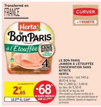 Promotion Exclusives de 6
Jambon à l'étouffée : Découvrez l'Offre incontournable