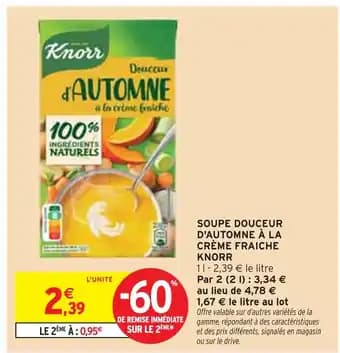 Promotion Exclusives de 35
Soupe : Découvrez l'Offre incontournable