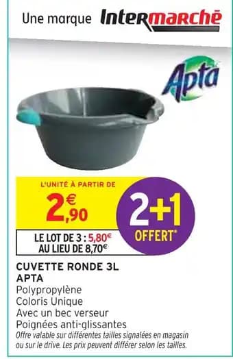 APTA Cuvette Ronde 3L