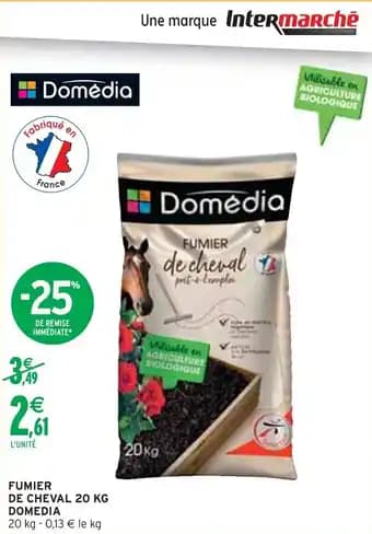 DOMEDIA Fumier de cheval 20 kg