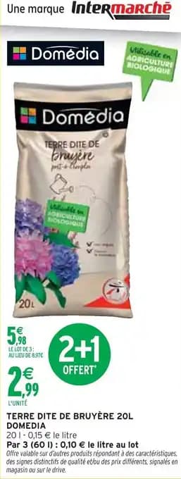 DOMEDIA Terre dite de bruyère 20 L