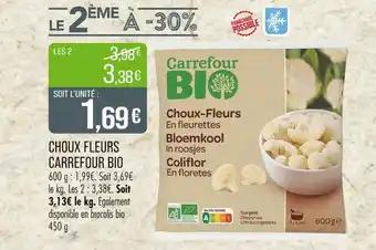 Carrefour BIO Choux-Fleurs En fleurettes