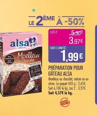 Promotion Exclusives de 2
Moelleux au chocolat : Découvrez l'Offre incontournable