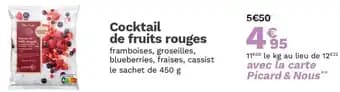 Promotion Exclusives de 4
Fruits rouges : Découvrez l'Offre incontournable