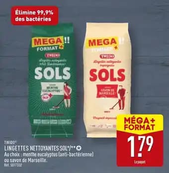 TWIDO Lingettes nettoyantes