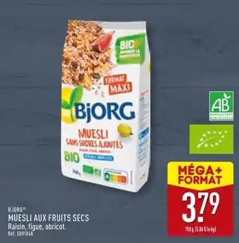 BJORG Muesli aux fruits secs