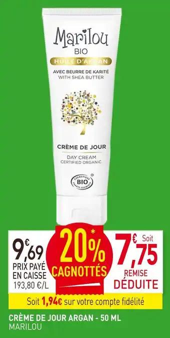 MARILOU Crème de jour argan